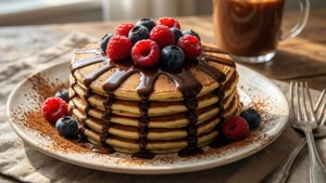 Milo Pancake Stack