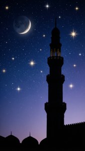 Minaret Under Stars