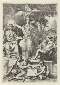 Minerva beschermt de Schilderkunst