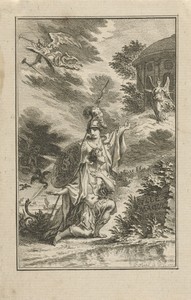 Minerva en Telemachus voor een tempel