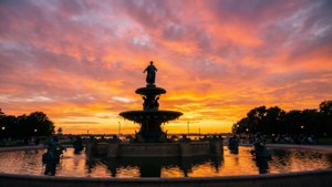 Minerva Fountain Sunset