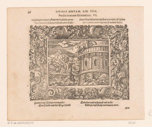 Minerva verandert Perdix in een patrijs