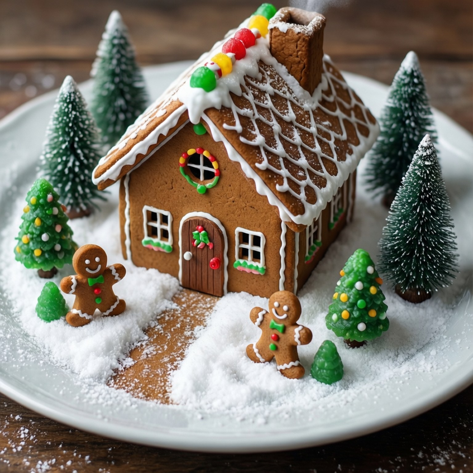 Mini Gingerbread Village by Wallpapers.art Studio