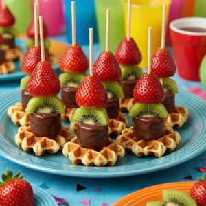 Mini Waffle Skewers