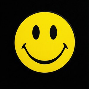 Minimal Black Smiley