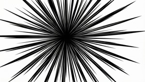 Minimal Black Starburst