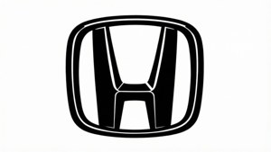 Minimal Black White Honda Logo