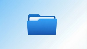 Minimal Blue Folder