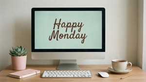 Minimal Desk Greeting