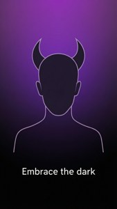 Minimal Devil Horns Quote