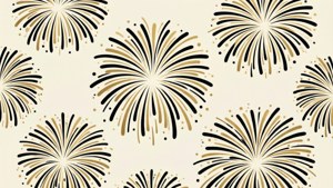 Minimal Gold Fireworks