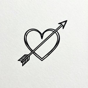 Minimal Heart Arrow