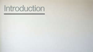 Minimal Introduction Line