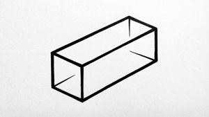 Minimal Line Art Prism
