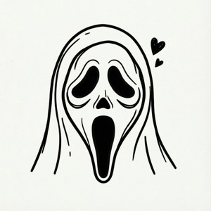 Minimal Line Ghostface