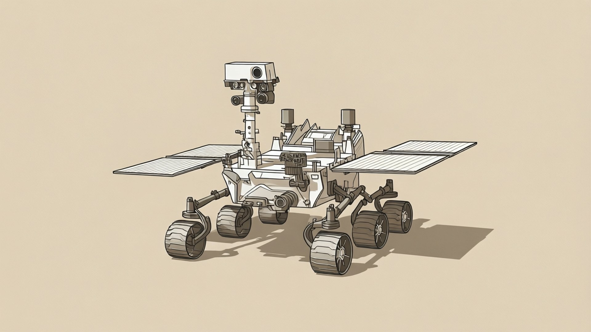 Minimal Line Rover by Wallpapers.art Studio