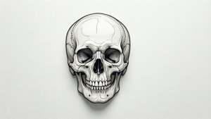 Minimal Line Skull