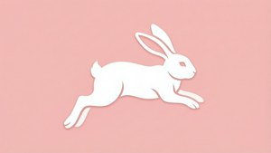Minimal Pink Bunny