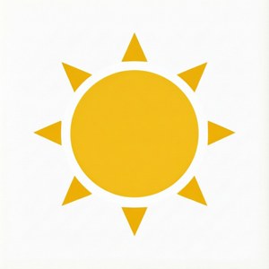 Minimal Sun Icon