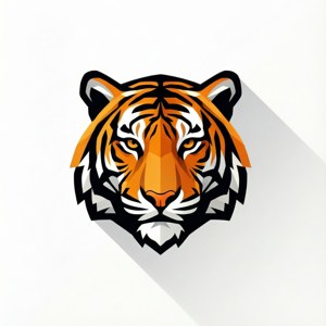 Minimal Tiger Head