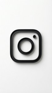 Minimal White Instagram Logo