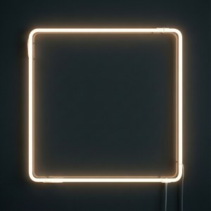 Minimal White Neon Line