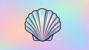 Minimalist Abalone Silhouette