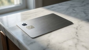 Minimalist Apple Card on Marble