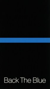 Minimalist Back The Blue