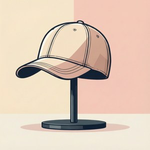 Minimalist Bald Cap Illustration
