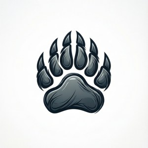 Minimalist Bear Claw Logo