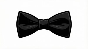 Minimalist Black Bowtie