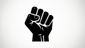 Minimalist Black Fist