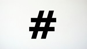 Minimalist Black Hashtag