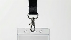 Minimalist Black Lanyard