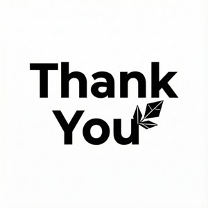Minimalist Black Thank You