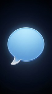 Minimalist Blue Bubble