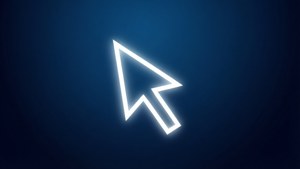 Minimalist Blue Glow Arrow