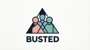 Minimalist Busted Logo Art