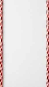 Minimalist Candy Cane Edge Border