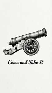Minimalist Cannon Line Art