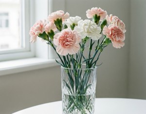 Minimalist Carnations Vase