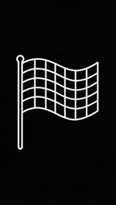 Minimalist Checkered Flag