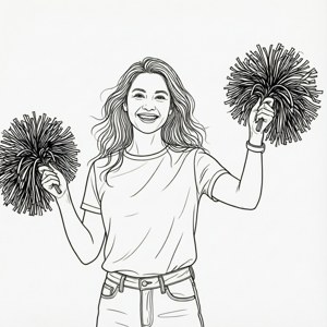Minimalist Cheer Mom