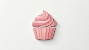 Minimalist Cupcake Silhouette
