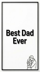 Minimalist Dad Hug