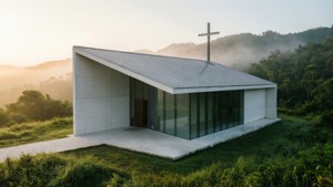 Minimalist Dawn Church