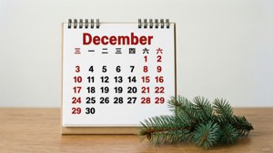 Minimalist December Calendar