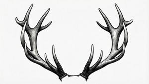 Minimalist Deer Antlers