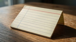Minimalist Desk Index Card